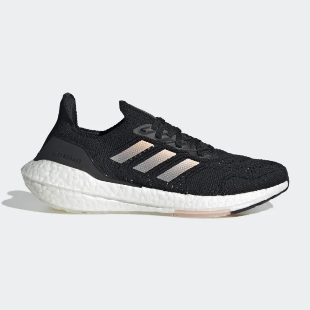 Adidas Women's UltraBoost 22 Heat.RDY 'Black Clear Orange' Size 7.5